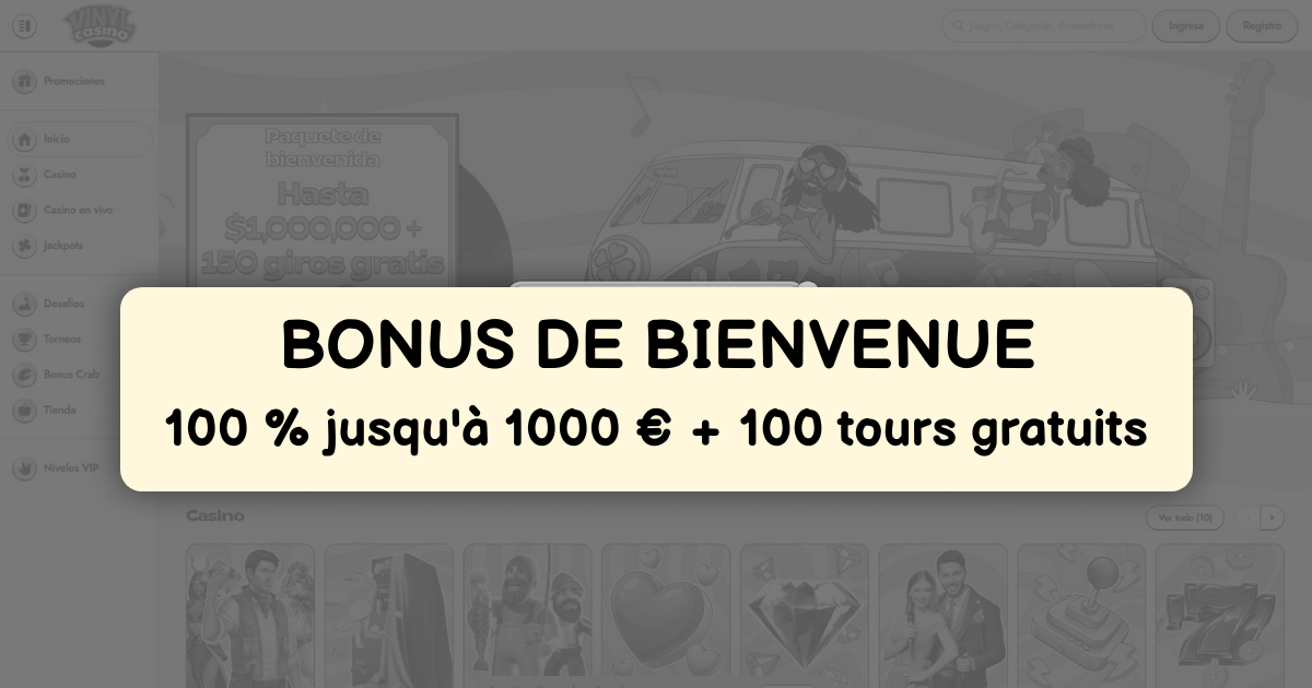 Vinyl Casino : Top Slots et Bonus en France